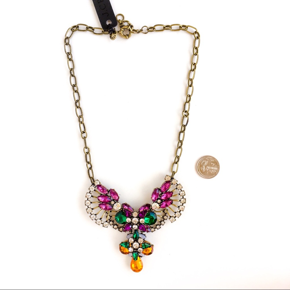Jcrew vintage crystal statement necklace - Picture 2 of 6
